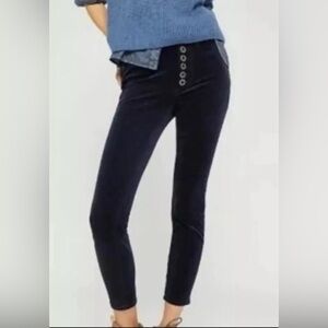 Anthropologie Pilcro Pants Women’s Size 26 Navy Blue Corduroy High Rise Skinny